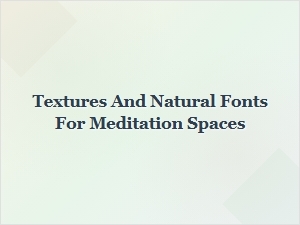 Serene Typefaces and Earthy Textures