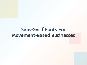 Sans Serif Fonts for Modern Yoga Studios